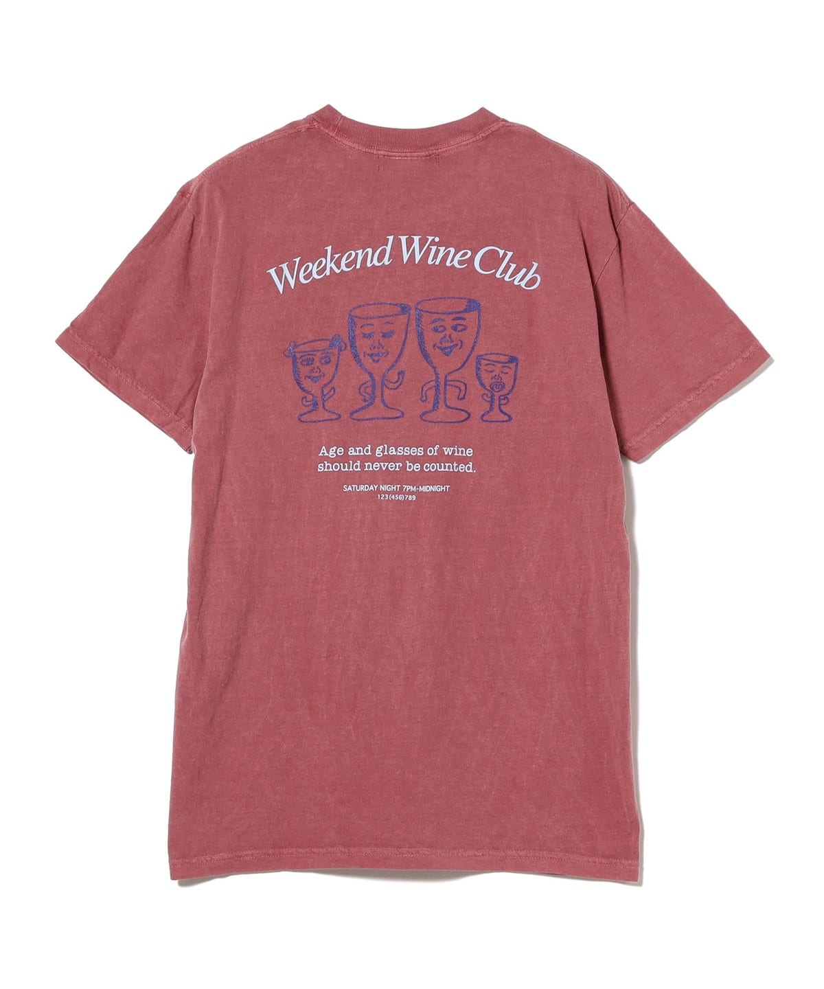 HONGAMA ホンガマ / Weekend Wine Club Tee Tシャツ・カットソー WOMEN WINE S HONGAMA ホンガマ / Weekend Wine Club Tee Tシャツ・カットソー WOMEN WINE S