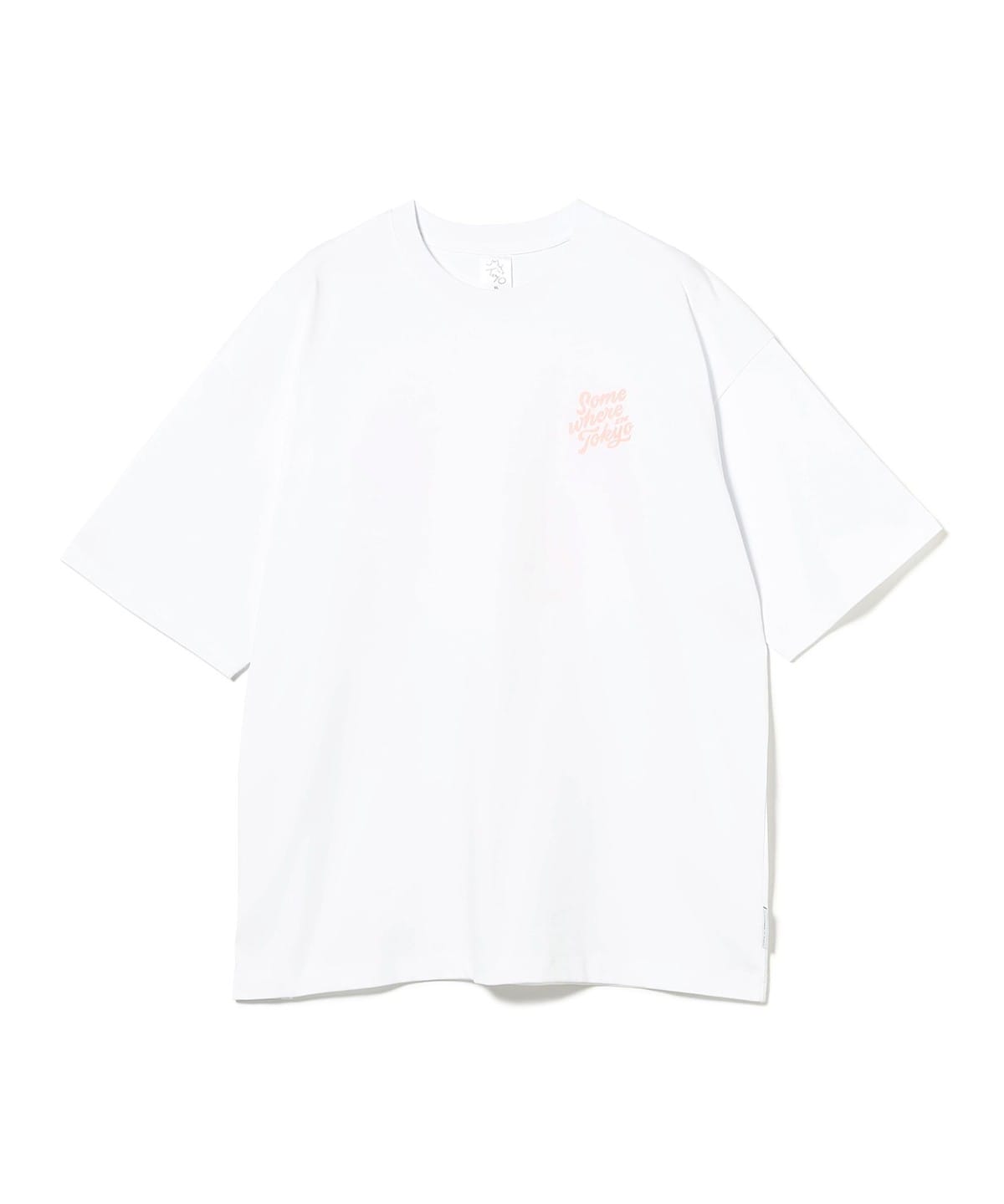 Somewhere in Tokyo サムウェア イン トウキョウ / Logo Tee Designed by Shinya Nakahara Tシャツ・カットソー MEN WHITE*PINK M Somewhere in Tokyo サムウェア イン トウキョウ / Logo Tee Designed by Shinya Nakahara Tシャツ・カットソー MEN WHITE*PINK M