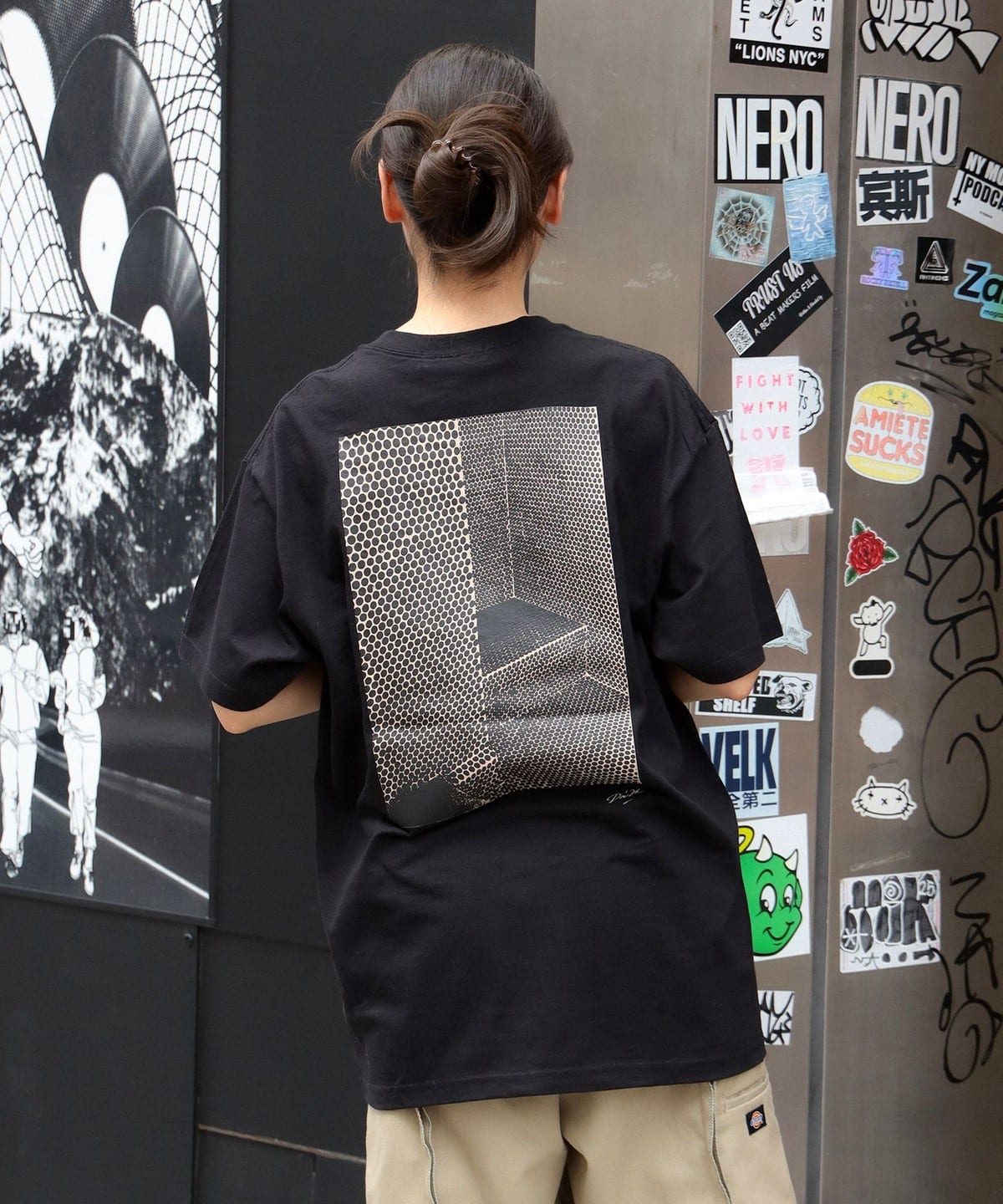 森山大道 モリヤマ ダイドウ / Tiles Tee Tシャツ・カットソー MEN BLACK S 森山大道 モリヤマ ダイドウ / Tiles Tee Tシャツ・カットソー MEN BLACK S
