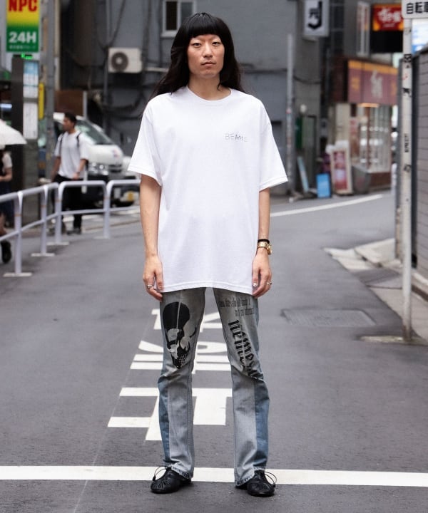 横尾忠則 × TOKYO CULTUART by BEAMS / T-Shirt STAFF Model：183cm Size：XL