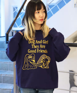 中島ミドリ / Dog & Girl Sweat shirt