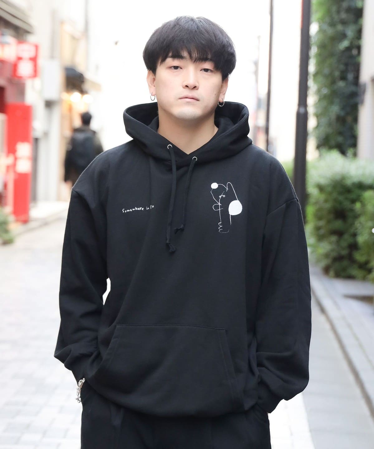 Somewhere in Tokyo サムウェア イン トウキョウ / Holy Ghost #4 Hoodie Designed by Joji Nakamura トップス MEN BLACK XL Somewhere in Tokyo サムウェア イン トウキョウ / Holy Ghost #4 Hoodie Designed by Joji Nakamura トップス MEN BLACK XL