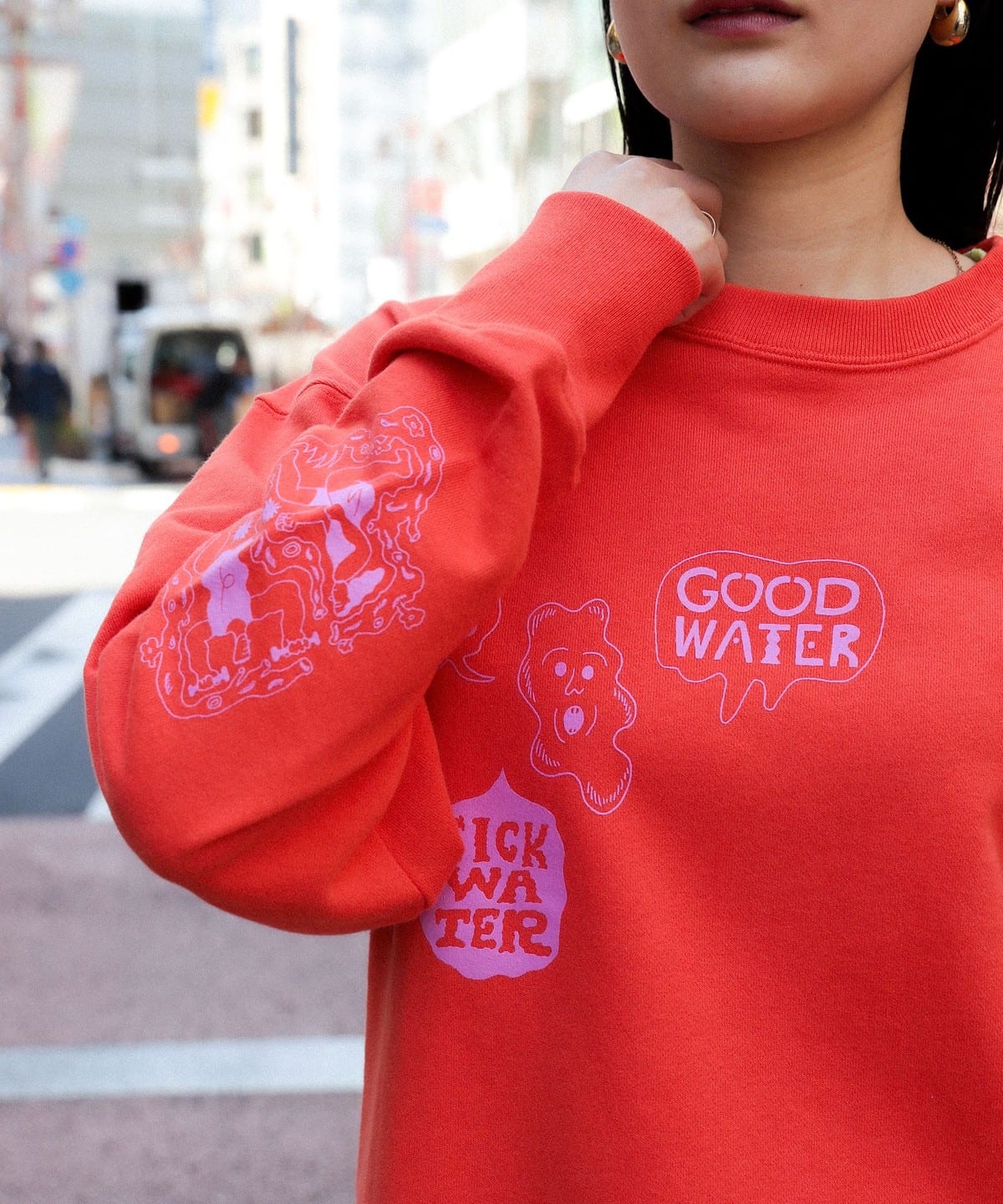 norahi / good water SWT トップス WOMEN ORANGE M norahi / good water SWT トップス WOMEN ORANGE M