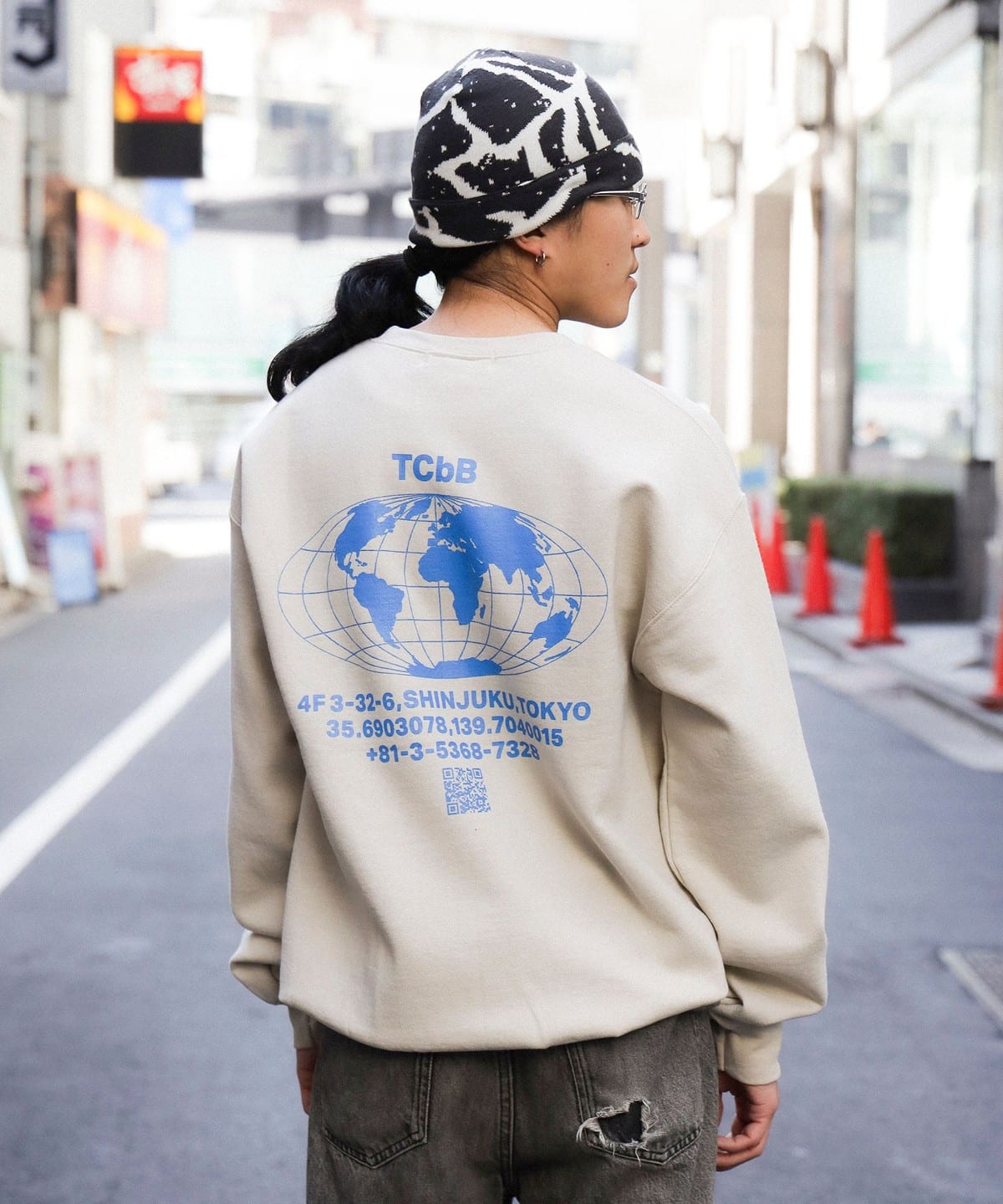 TOKYO CULTUART by BEAMS �g�[�L���[ �J���`���[�g by �r�[���X / TCbB SHOP Sweat shirt �g�b�v�X MEN SAND XL