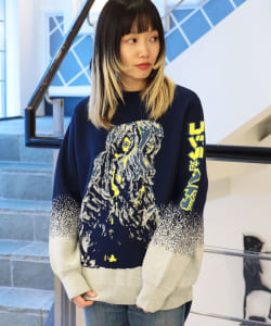コスプレ声ちゃん / ゴジラ対ヘドラ 別注クルーネックニット