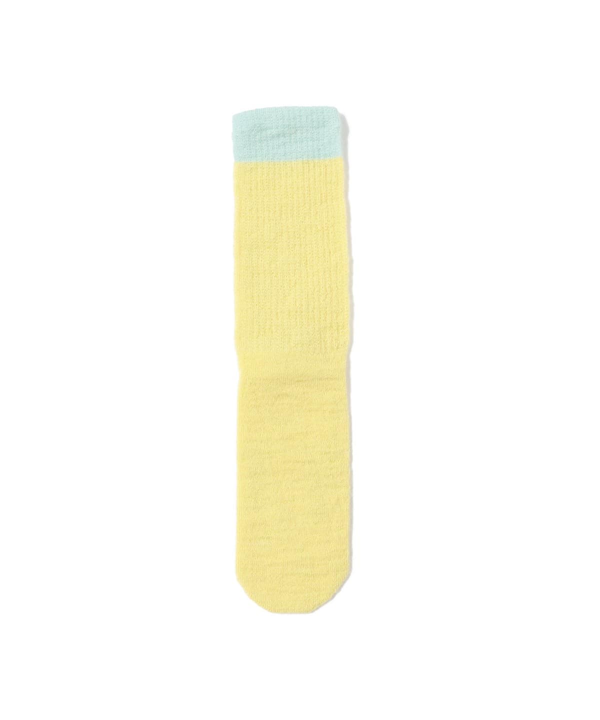 【別注】TEMBEA テンベア / GUNSOKU モヘヤ レッグウェア WOMEN YELLOW/LT. BLUE S 【別注】TEMBEA テンベア / GUNSOKU モヘヤ レッグウェア WOMEN YELLOW/LT. BLUE S