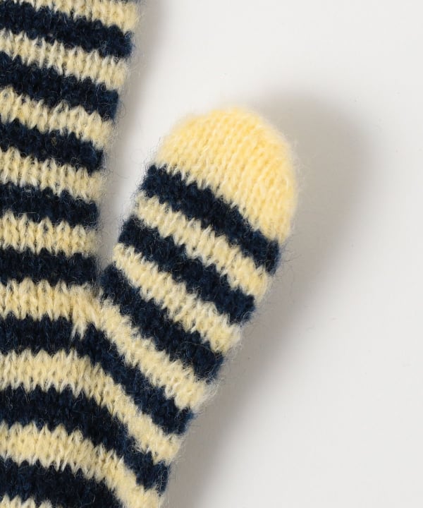 TEMBEA / GUNTE BORDER LT-YELLOW x DK-NAVY/ICE-