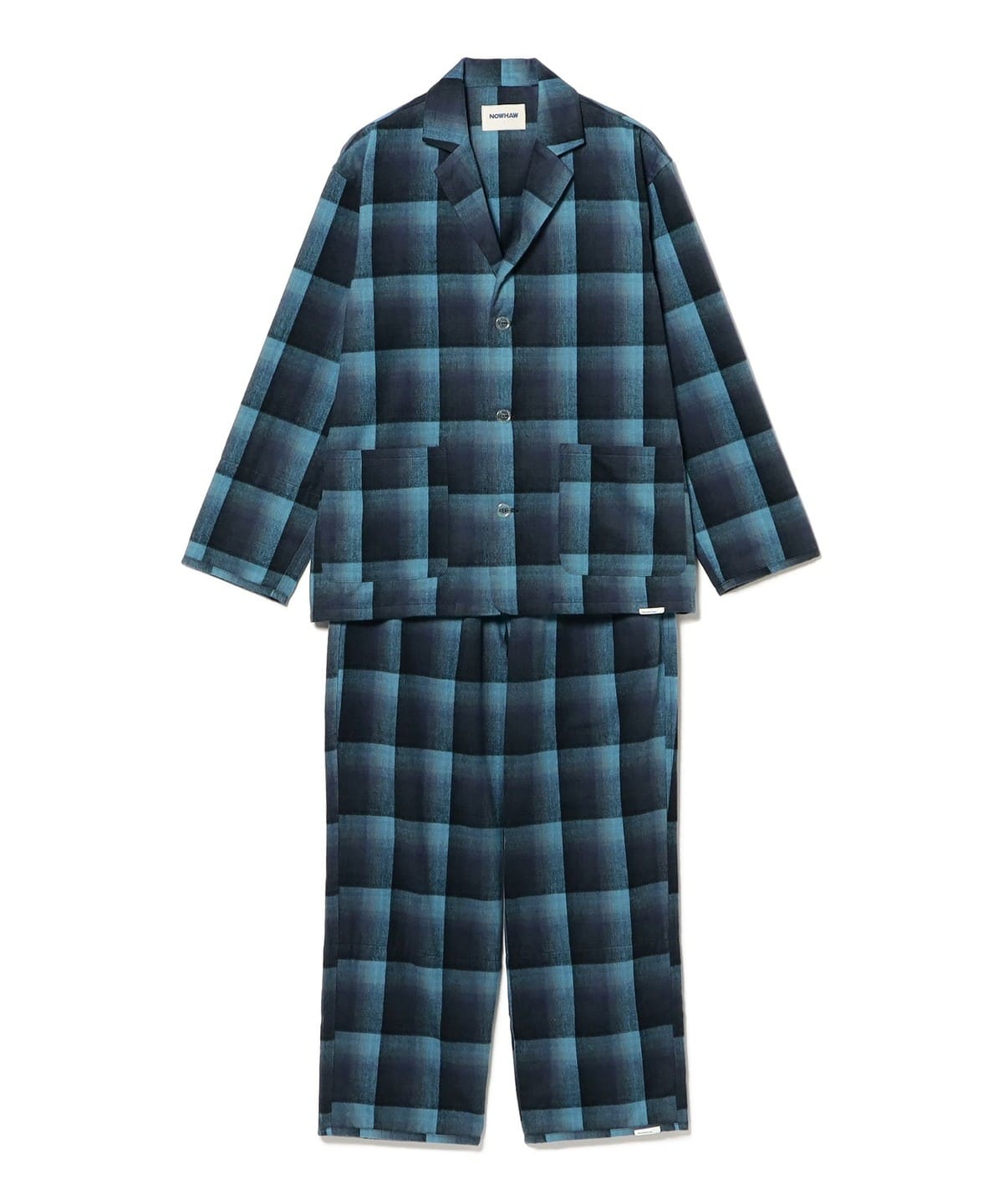 "NOWHAW / "day" pajama チェック フランネル アンダーウェア・着物 MEN BLUE M" "NOWHAW / "day" pajama チェック フランネル アンダーウェア・着物 MEN BLUE M"