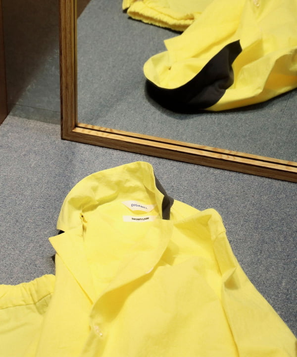 DIGAWEL × NOWHAW / "day" pajama #yellow 商品の色味は白背景商品単体で撮影した画像をご参照ください。