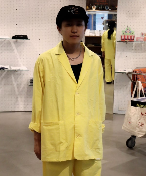 DIGAWEL × NOWHAW / "day" pajama #yellow 商品の色味は白背景商品単体で撮影した画像をご参照ください。