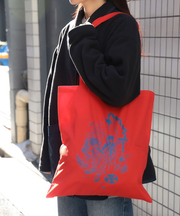RURU MARY'S×BEAMS トートバッグ　グリーン【美品】 ルルメリー ビームス コラボ バッグ ruru marys カバン - メルカリ