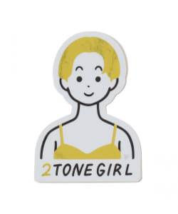 白根ゆたんぽ / 2TONE GIRL METALLIC ステッカー