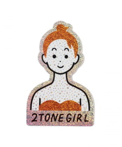 白根ゆたんぽ / 2TONE GIRL METALLIC ステッカー