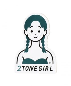 白根ゆたんぽ / 2TONE GIRL METALLIC ステッカー
