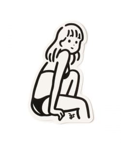 Shirane Yutanpo / Black Bikini Girl Sticker