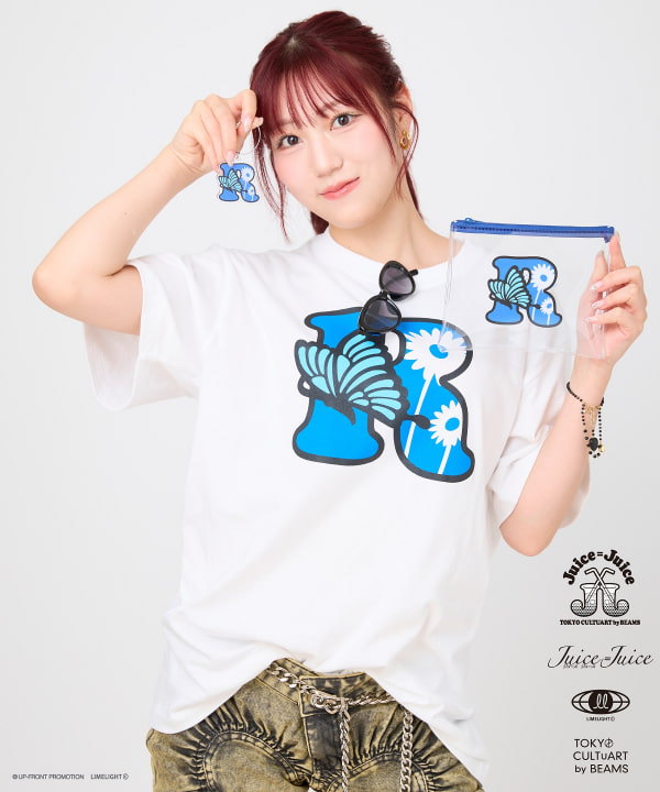 Juice=Juice イニシャルポーチ 商品の色味は白背景商品単体で撮影した画像をご参照ください。