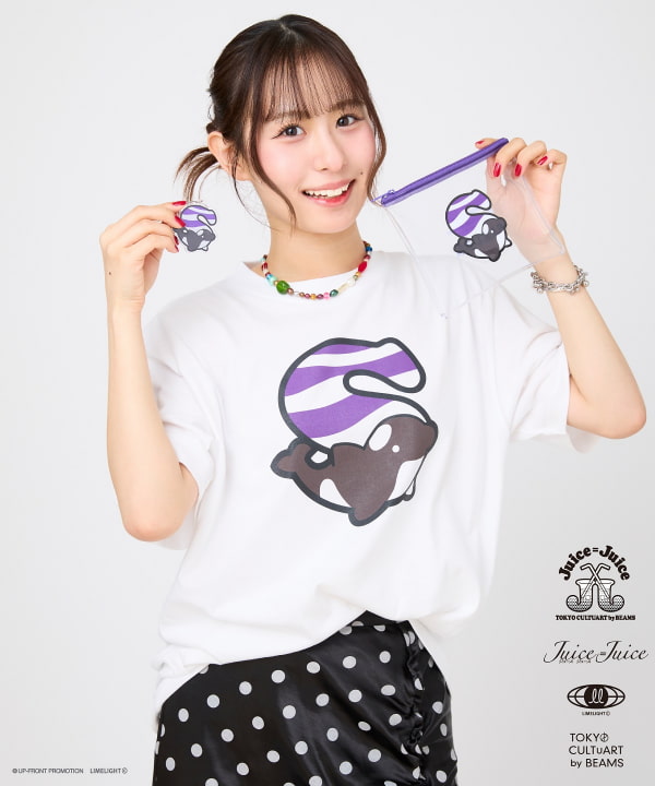 Juice=Juice イニシャルポーチ 商品の色味は白背景商品単体で撮影した画像をご参照ください。