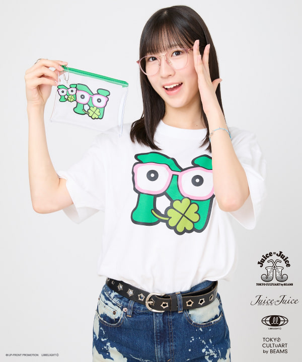 Juice=Juice イニシャルポーチ 商品の色味は白背景商品単体で撮影した画像をご参照ください。