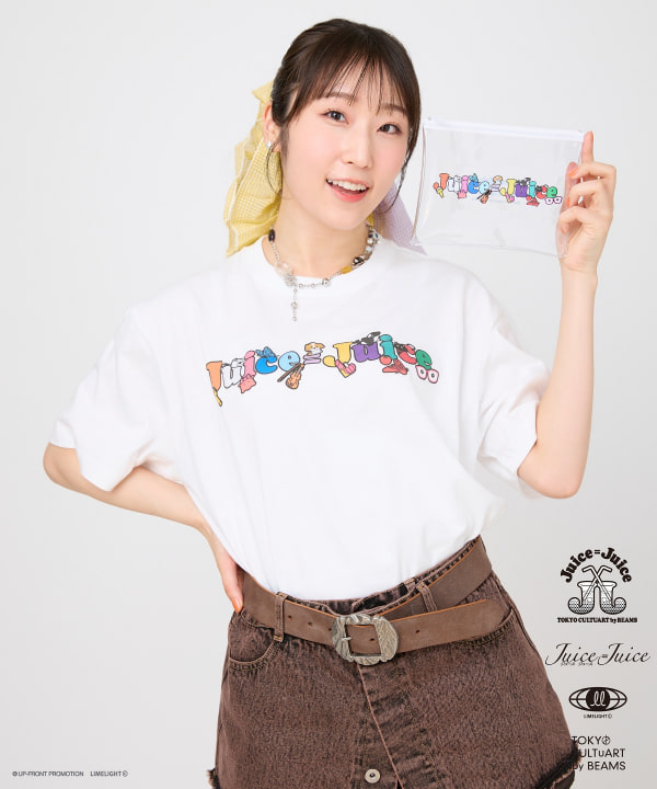 Juice=Juice イニシャルポーチ 商品の色味は白背景商品単体で撮影した画像をご参照ください。