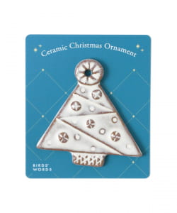 BIRDS' WORDS / Ceramic Christmas Ornament 2025
