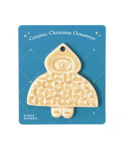 BIRDS' WORDS / Ceramic Christmas Ornament 2025