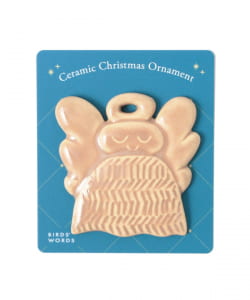 BIRDS' WORDS / Ceramic Christmas Ornament 2025