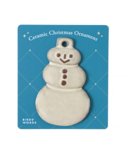 BIRDS' WORDS / Ceramic Christmas Ornament 2025