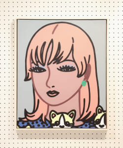 牛木匡憲 / 女性と猫 原画作品