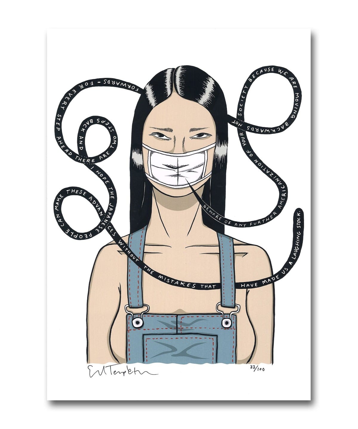 Ed Templeton / STRAY THOUGHTS GIRLS インテリア MEN Beware of Americanizatio ONE SIZE Ed Templeton / STRAY THOUGHTS GIRLS インテリア MEN Beware of Americanizatio ONE SIZE