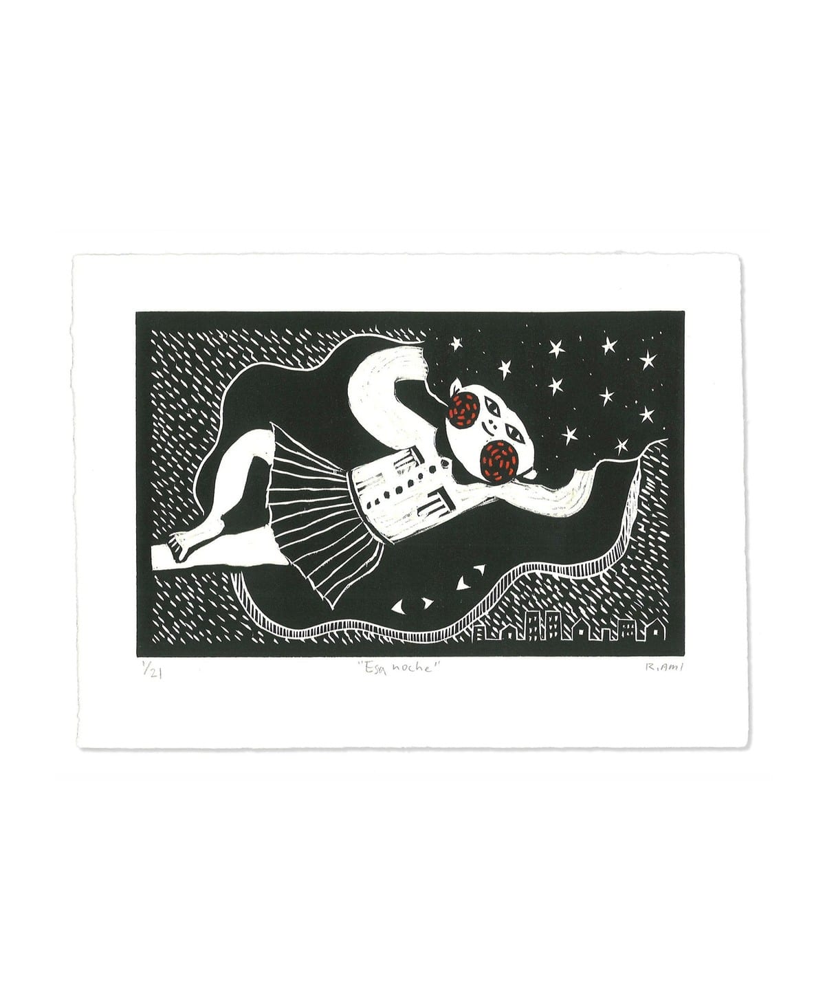 あみりょうこ アミリョウコ / 版画作品 5000 インテリア WOMEN Esa noche ONE SIZE あみりょうこ アミリョウコ / 版画作品 5000 インテリア WOMEN Esa noche ONE SIZE