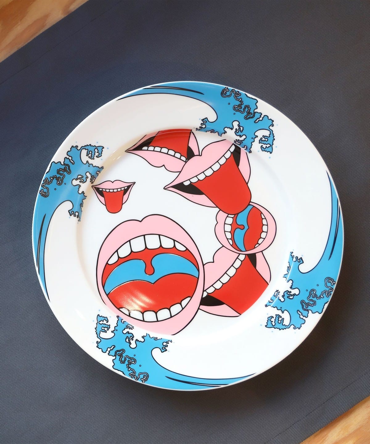 横尾忠則 / Mouth Wave ミート皿 食器・キッチン・食品 MEN 横尾LightPink ONE SIZE 横尾忠則 / Mouth Wave ミート皿 食器・キッチン・食品 MEN 横尾LightPink ONE SIZE