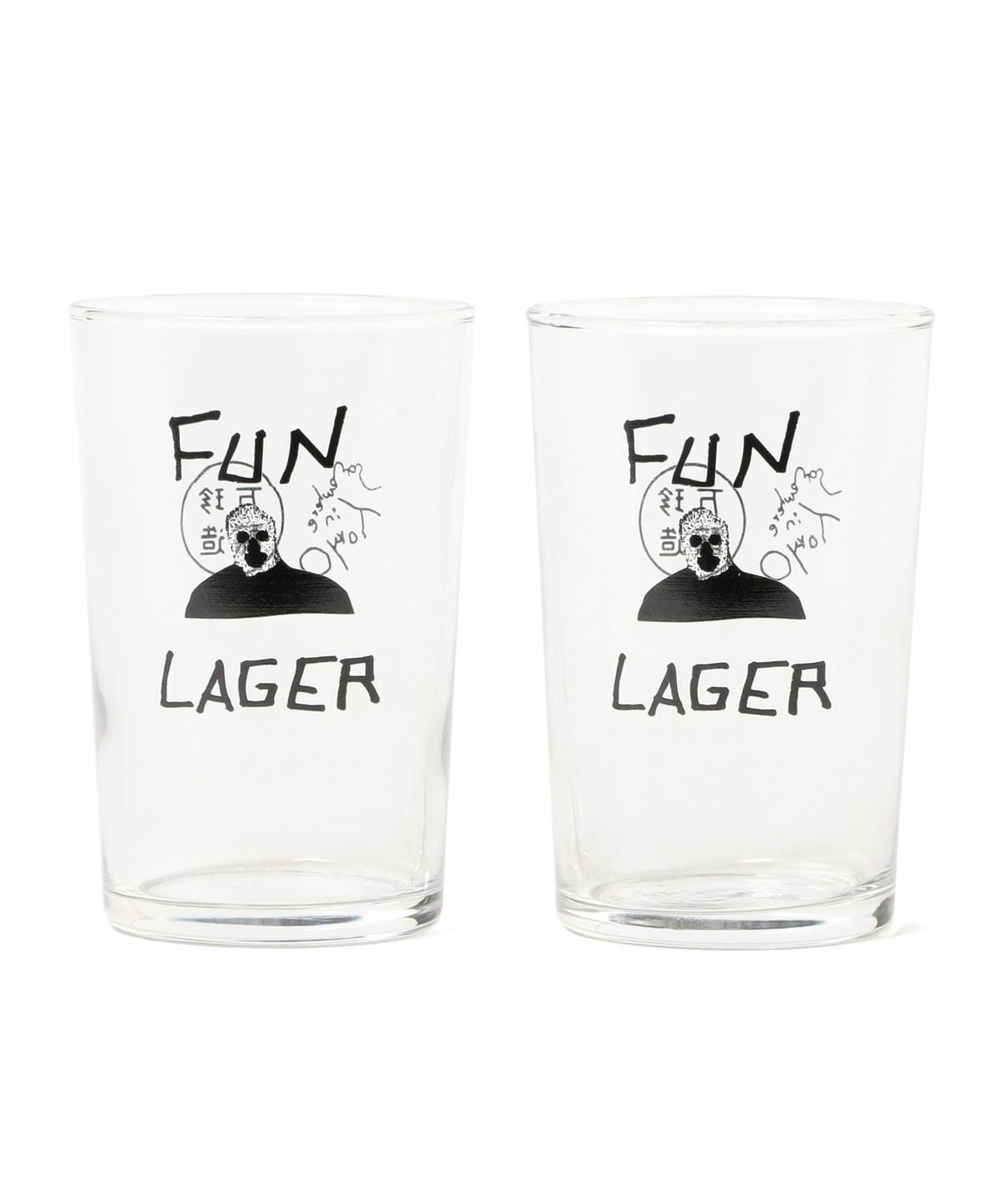 Somewhere in Tokyo サムウェア イン トウキョウ / FUN LAGER Beer Glasses 食器・キッチン・食品 MEN Beer Glass ONE SIZE Somewhere in Tokyo サムウェア イン トウキョウ / FUN LAGER Beer Glasses 食器・キッチン・食品 MEN Beer Glass ONE SIZE