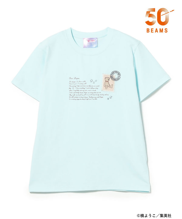りぼん 70周年 × BEAMS MANGART × Ray BEAMS / 愛してるぜベイベ★★ クマちゃんTシャツ