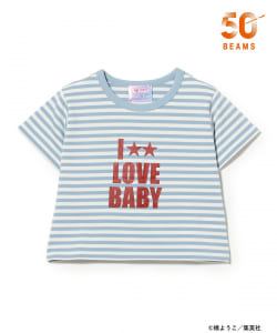 りぼん 70周年 × BEAMS MANGART × Ray BEAMS / 愛してるぜベイベ★★ ボーダーTシャツ