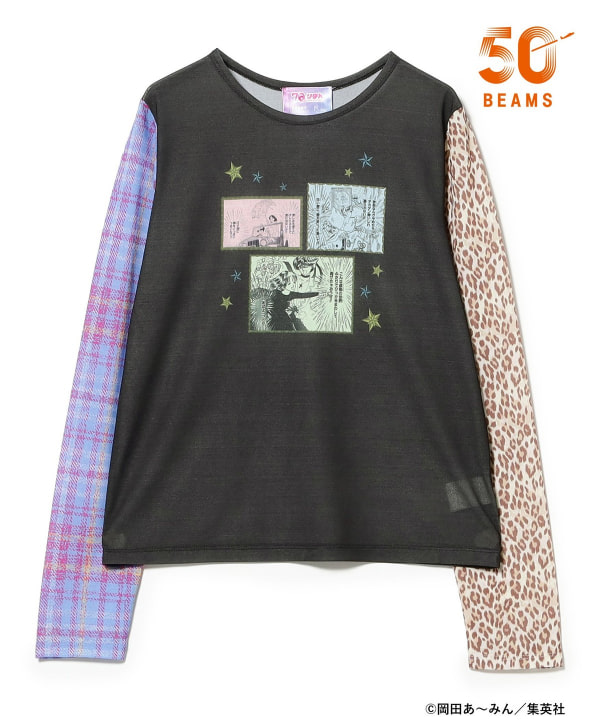 りぼん 70周年 × BEAMS MANGART × Ray BEAMS / ルナティック雑技団 シアーTシャツ