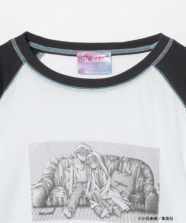 りぼん 70周年 × BEAMS MANGART × Ray BEAMS / こどものおもちゃ ラグランTシャツ
