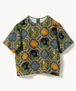 Chirimen Silk Print T-shirt
