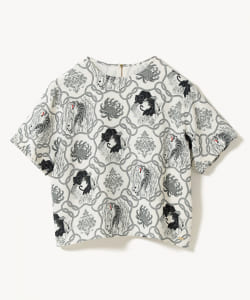 Chirimen Silk Print T-shirt