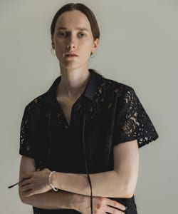 Cotton-Linen Corded Lace Shirt