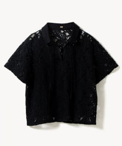 Cotton-Linen Corded Lace Shirt