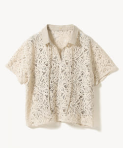Cotton-Linen Corded Lace Shirt