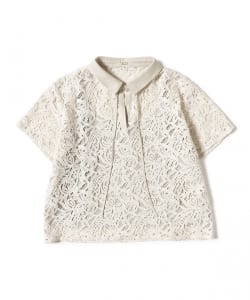 Cotton-Linen Corded Lace Shirt