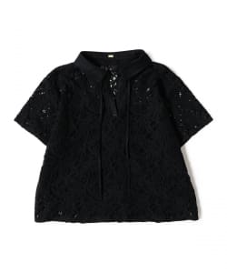 Cotton-Linen Corded Lace Shirt