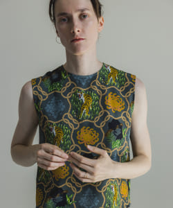 Chirimen Silk Print T-Top