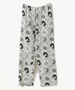 Silk Chirimen Print Pants