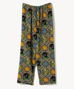 Silk Chirimen Print Pants