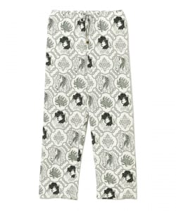Silk Chirimen Print Pants