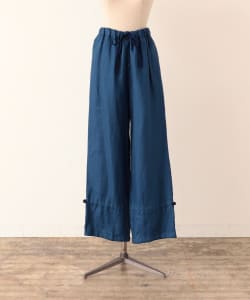CATHRI Navy Rose Linen Easy Pants