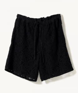 Cotton-Linen Corded Lace Shorts