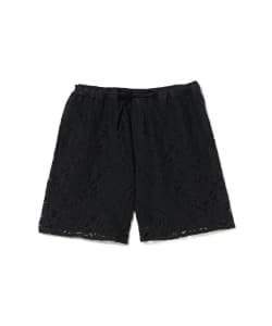 Cotton-Linen Corded Lace Shorts